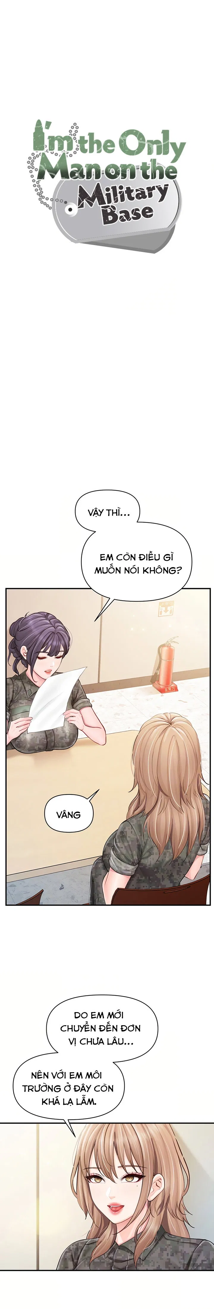 Tôi là nam quân nhân duy nhất trong đơn vị 
