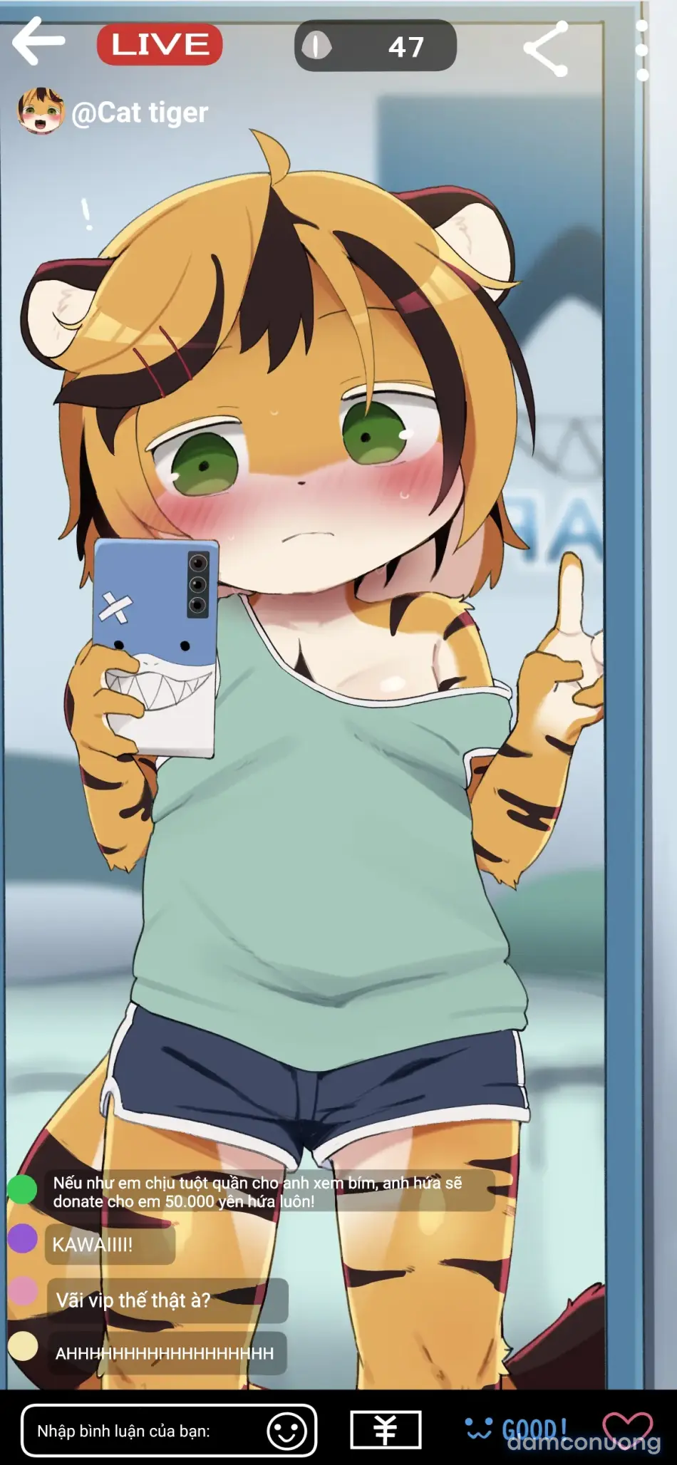 Những buổi livestream bất ổn của các bé Furry loli 