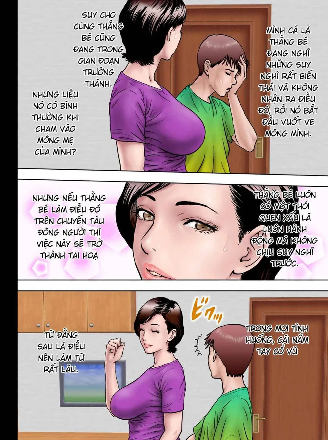 Huấn luyện mẹ khi cha công tác 
