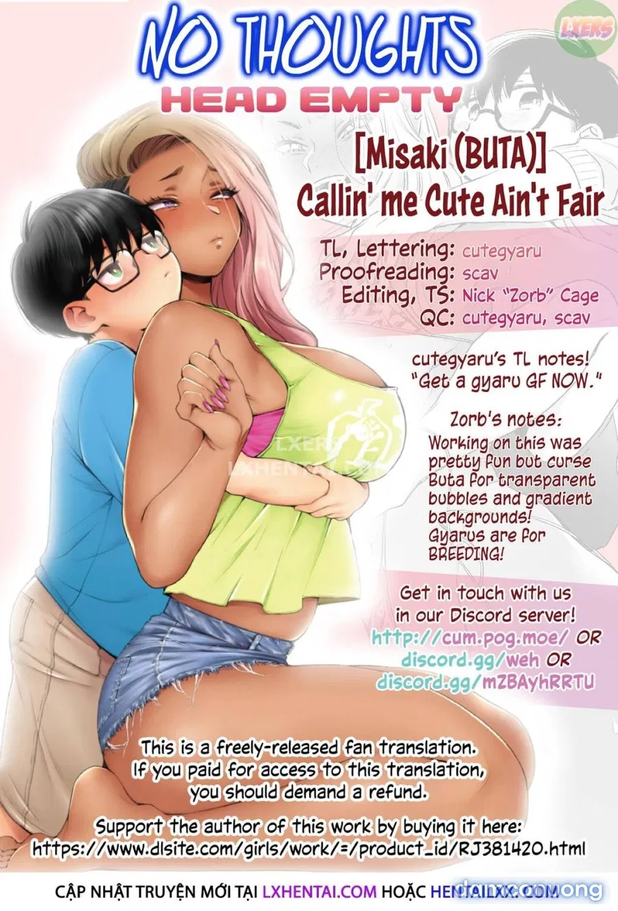 Callin' me Cute Ain't Fair 