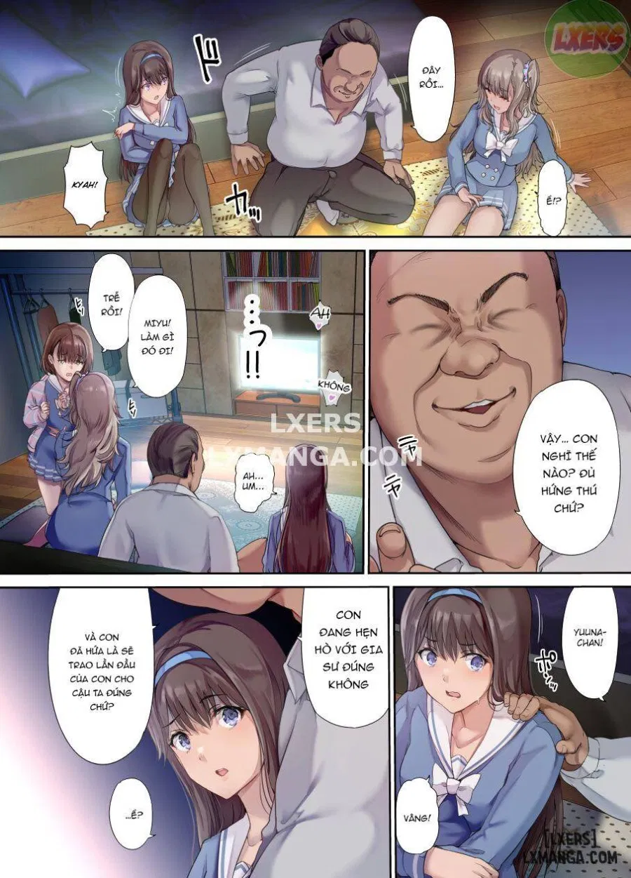 Daddy's bedroom is a hangout for his daughter's friends 
