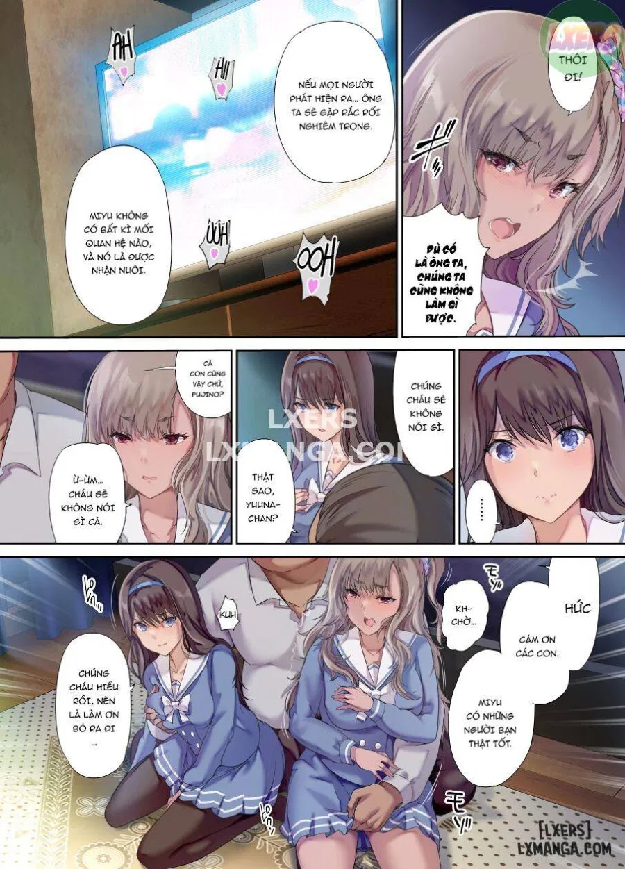 Daddy's bedroom is a hangout for his daughter's friends 