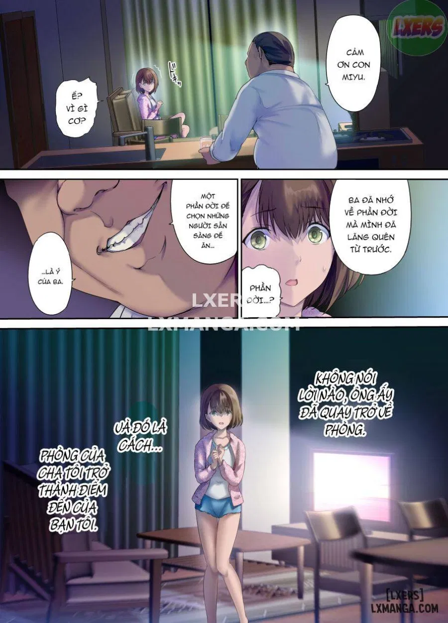 Daddy's bedroom is a hangout for his daughter's friends 
