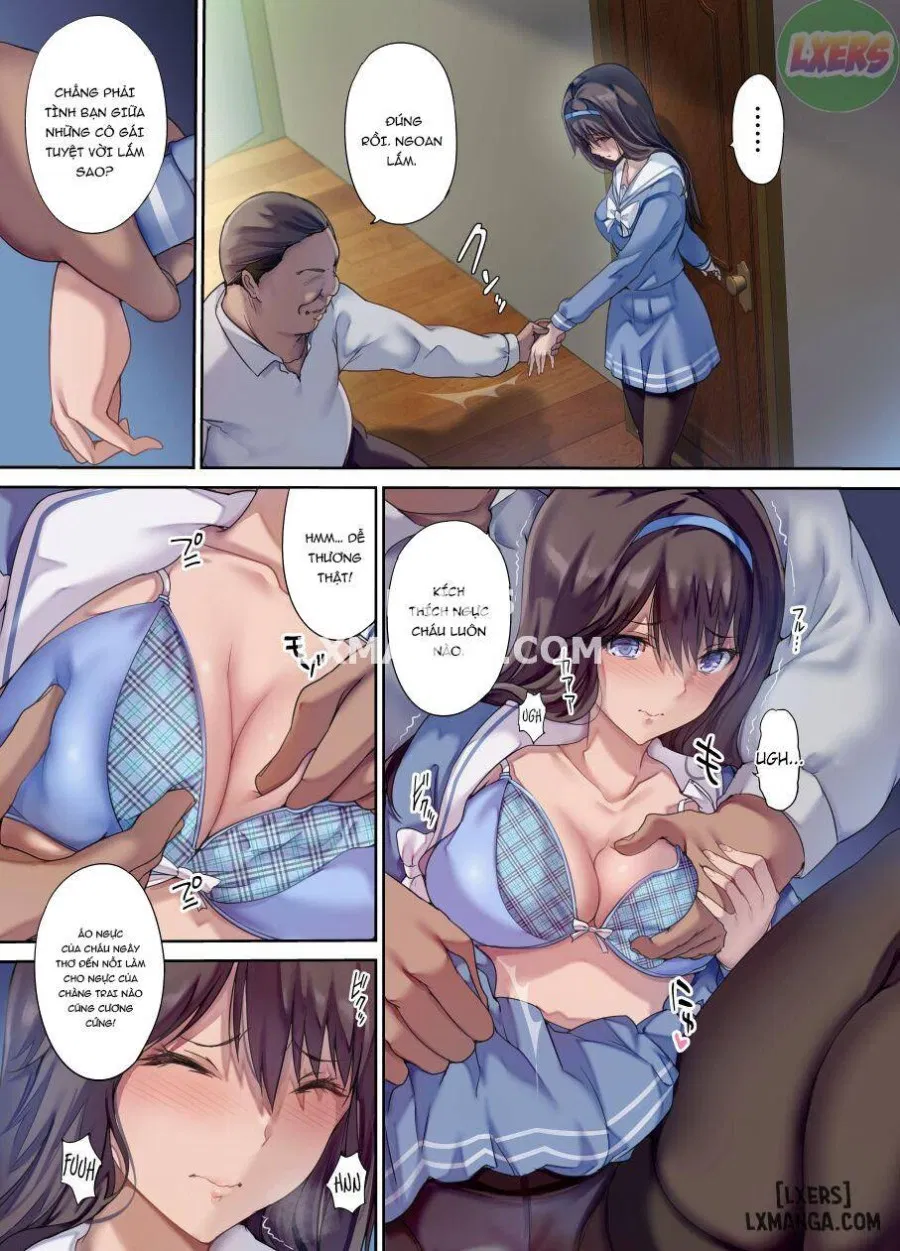 Daddy's bedroom is a hangout for his daughter's friends 