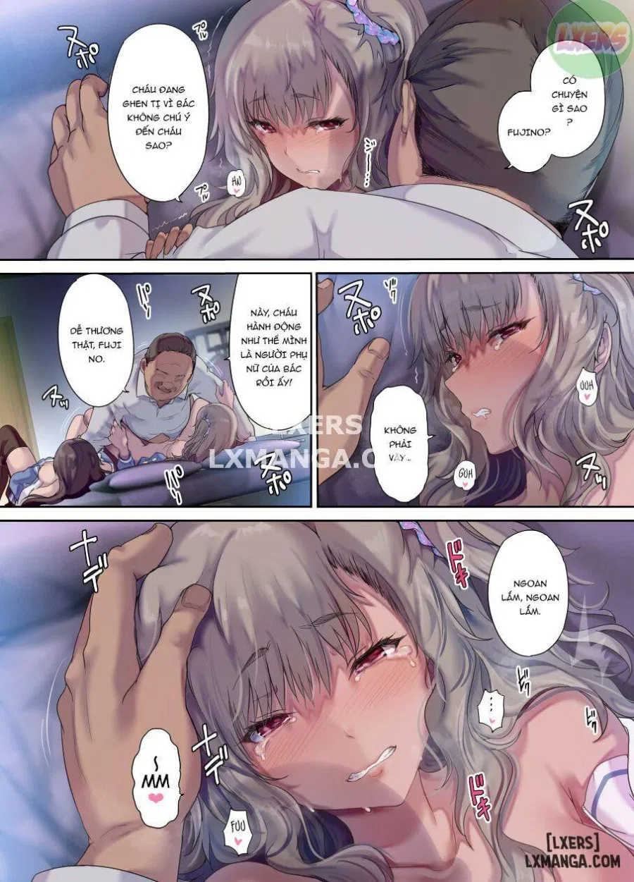 Daddy's bedroom is a hangout for his daughter's friends 