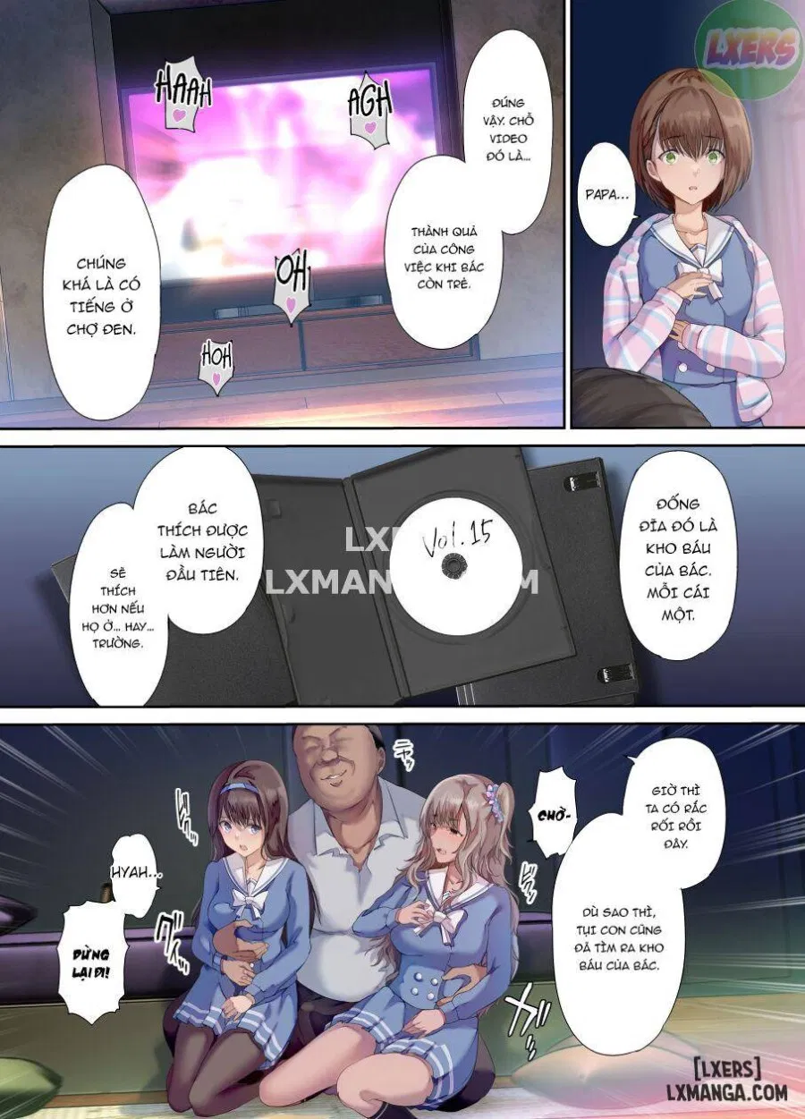 Daddy's bedroom is a hangout for his daughter's friends 