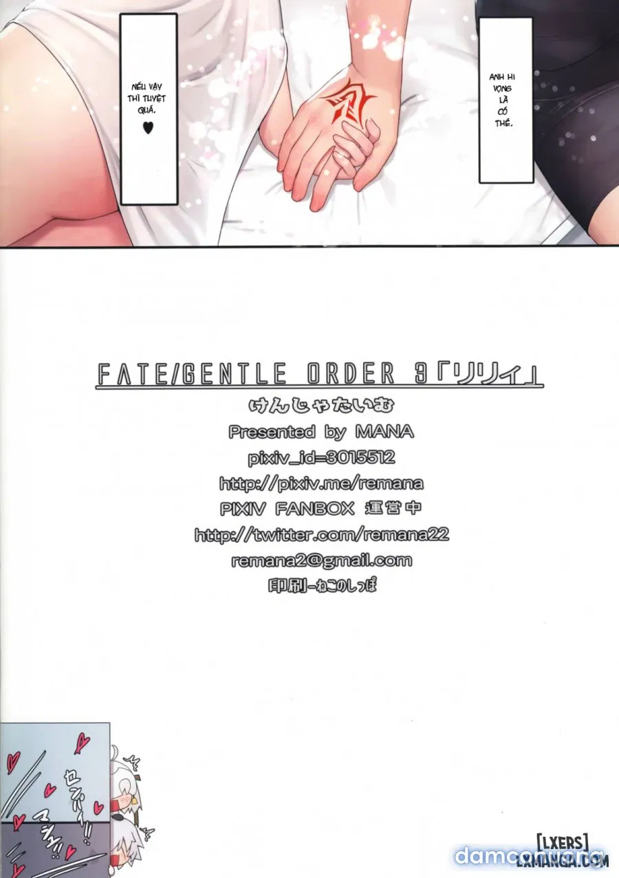 Fate Gentle Order 3-Truyện Màu 