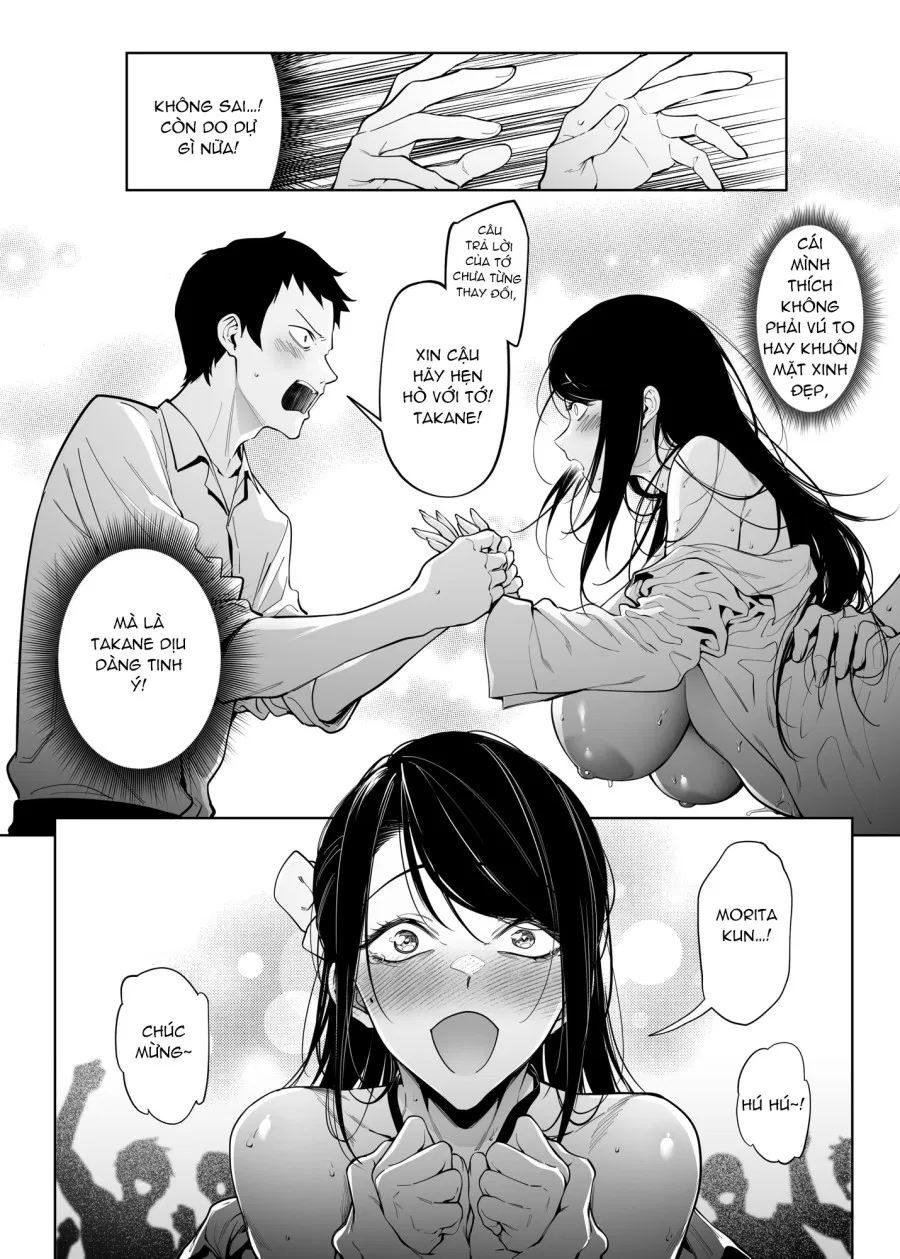 Nguyên nhân tỷ lệ tỏ tình với Takane Yuihana bằng 