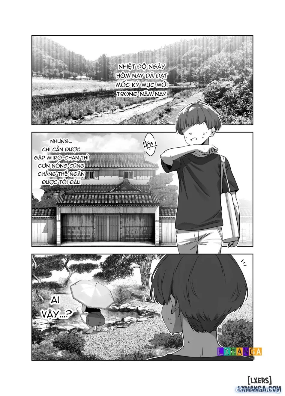 Natsu to Inaka to Yuuwaku shite kuru Dekkai Oshiego 2 