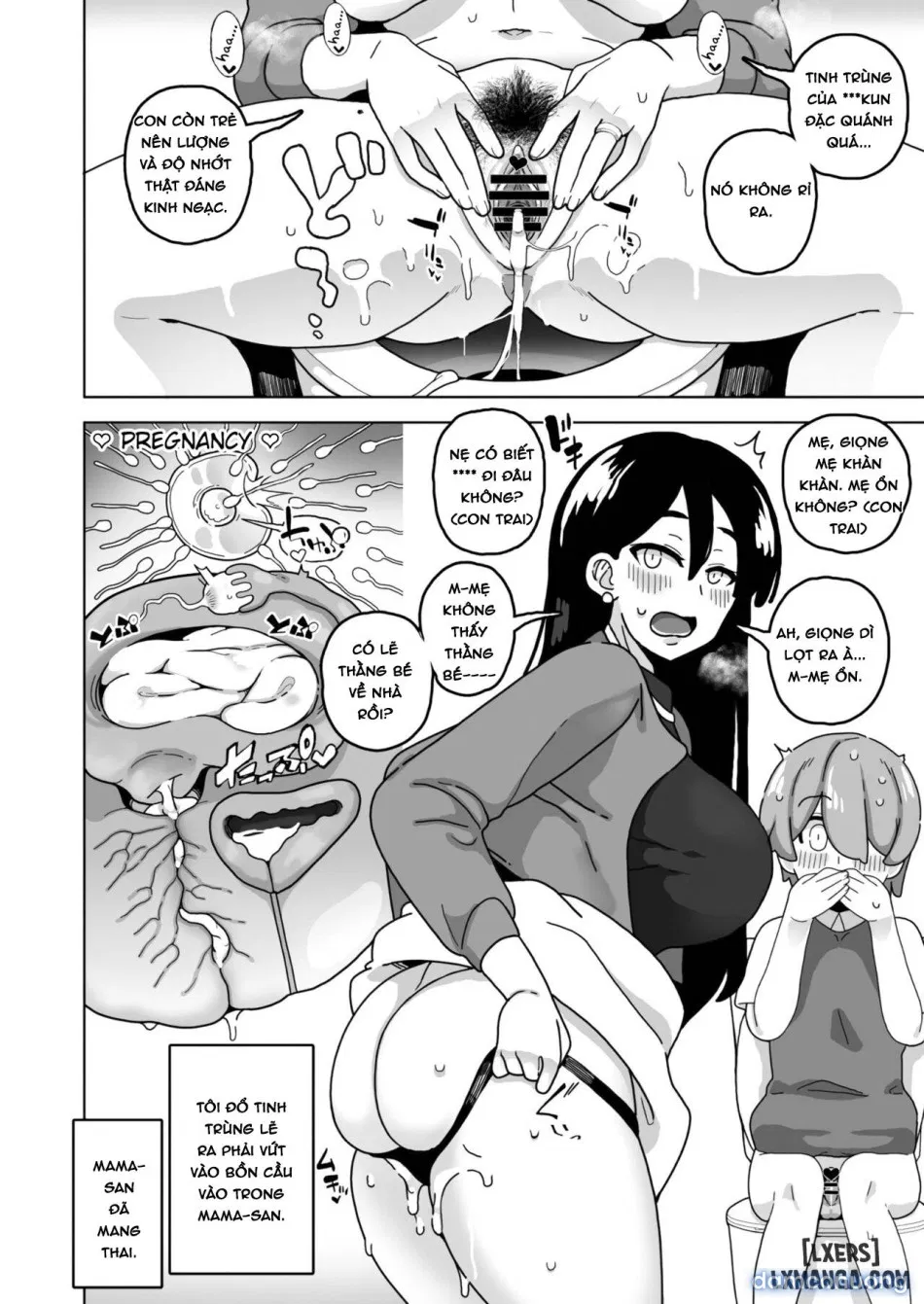 Okaa-san Sedai no Toshiue Mama-san to Nama H Shite Haramasechau Hon 