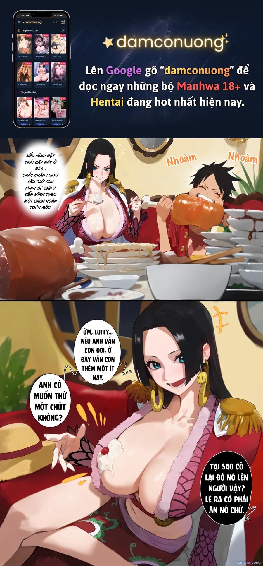 Boa Cho Luffy Ăn 