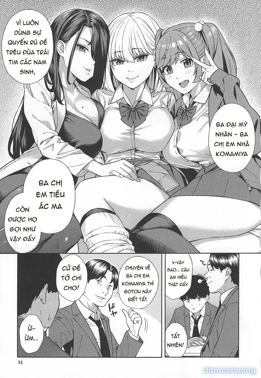 Lập dàn harem với ba chị em gyaru đanh đá 