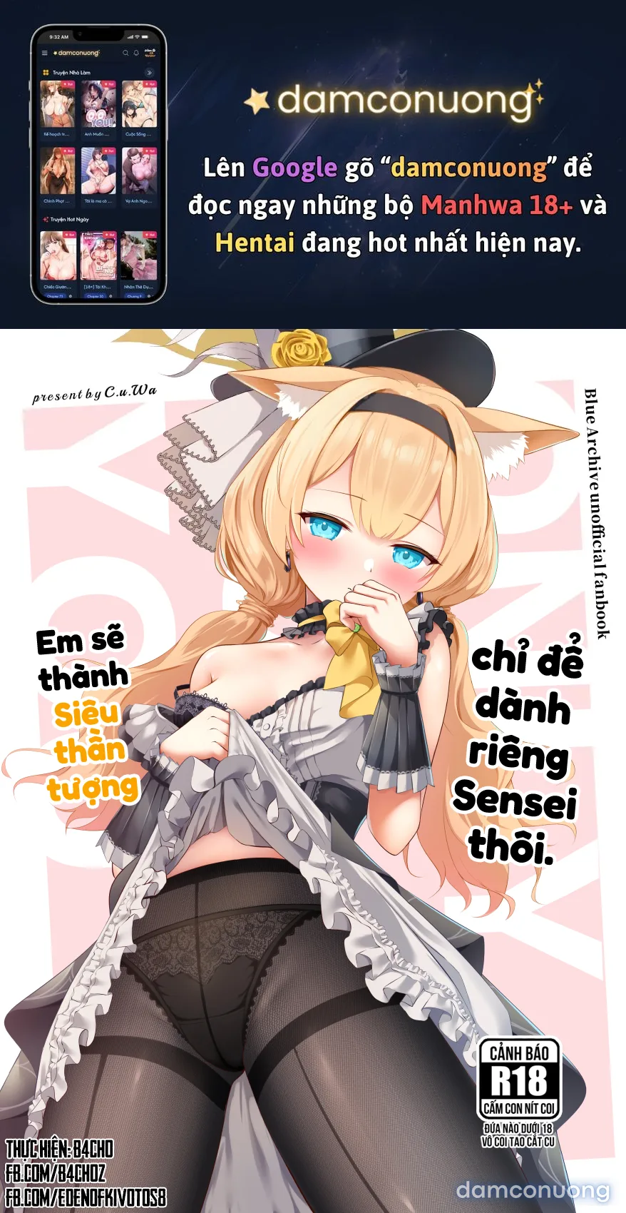 Em sẽ thành siêu thần tượng chỉ để dành riêng Sensei thôi. 