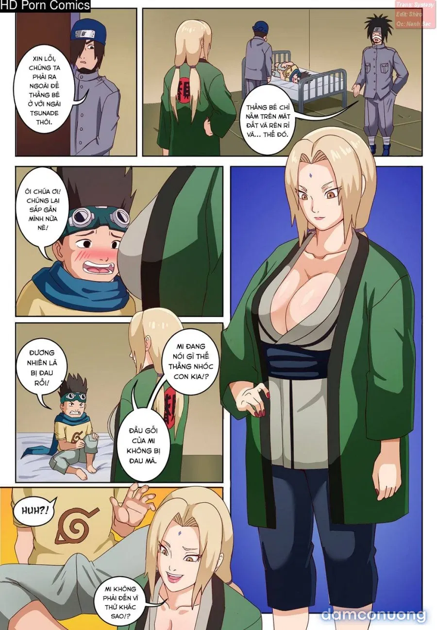 Tsunade và Konohamaru 