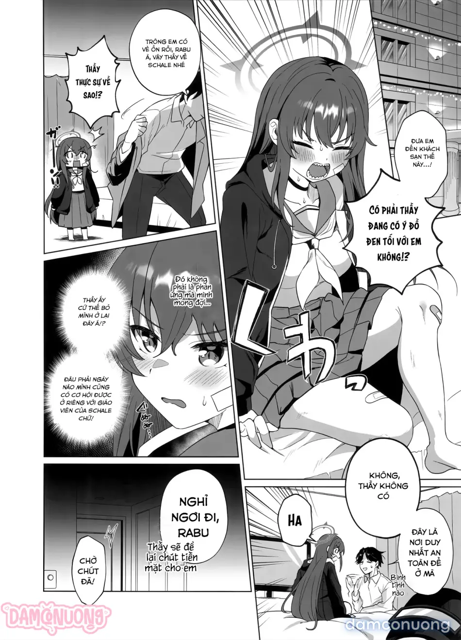 Cậu không muốn tình tứ với Rabu-chan sao? 