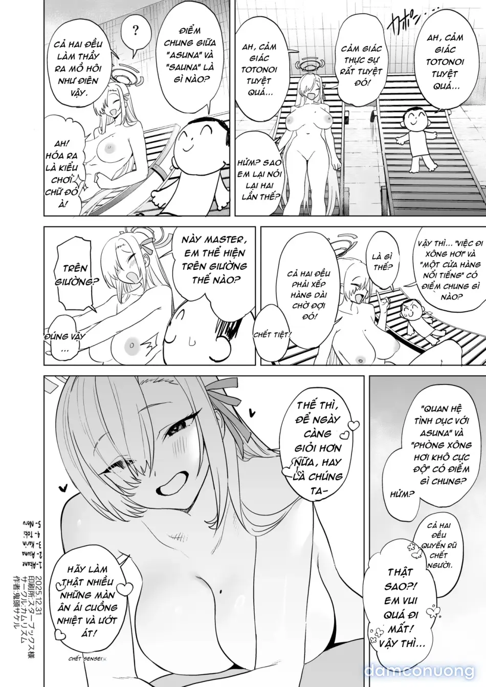 Asuna và màn ân ái trong phòng xông hơi 