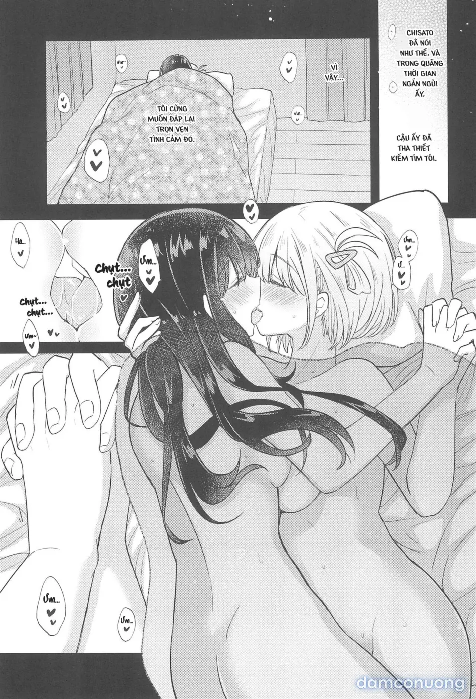 Hôm nay, cùng với Chisato - Đêm nay, lần đầu tiên của tôi với em. 