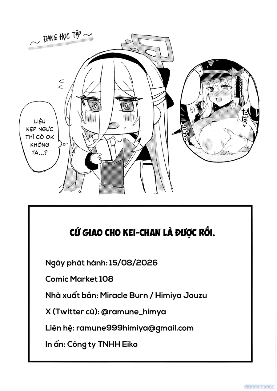 Chỉ cần giao cho Kei-chan là được rồi 